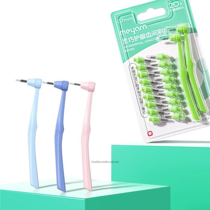 Meyarn Міжзубні щітки для брекетів, 0.5 мм, 20 шт